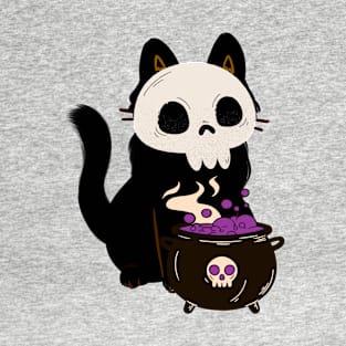 Black Cat Halloween T-Shirt